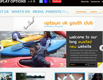 UPTOWN UK Website Designs Concepts/Mockups