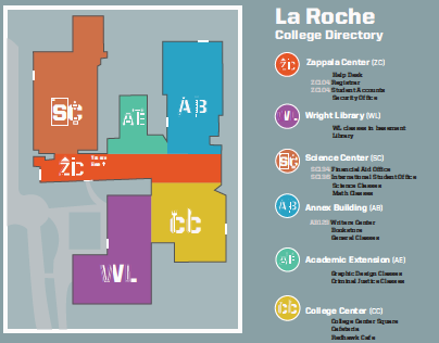 Orientation map: La Roche College