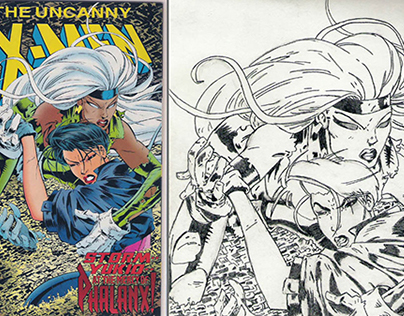 X-Men Storm and Yukio | Drawing