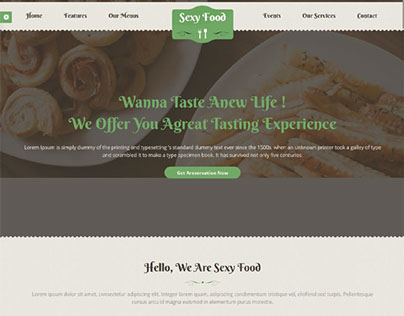 Sexy Food WordPress Theme 