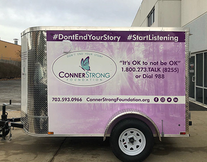 Conner Strong Foundation Trailer Wrap