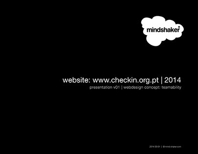 Website (proposal) for CHECKIN.ORG.PT @ MINDSHAKER