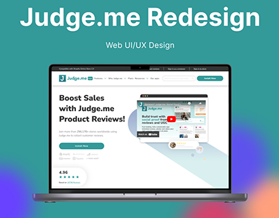 Judge.me Redesign Website UI