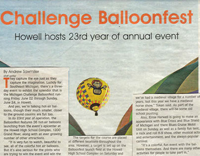 Feature Story on Hot Air Balloons