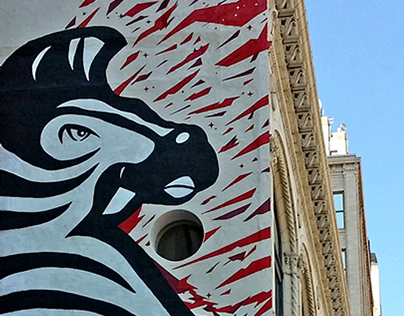 Angry Zebra Mural