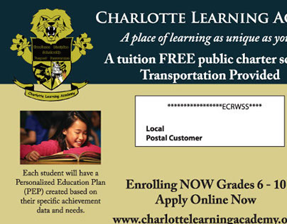 Mailer for Charlotte Learning Academy