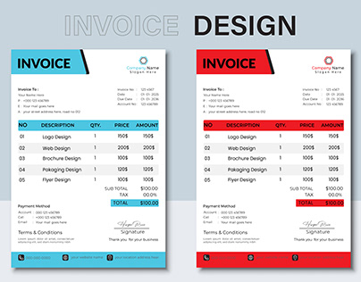 Invoice Design Template