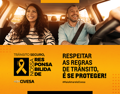 Campanha Maio Amarelo | Concessionária Chevrolet Civesa