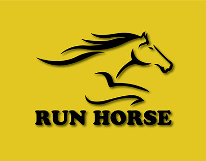 Run Horse logo Design.