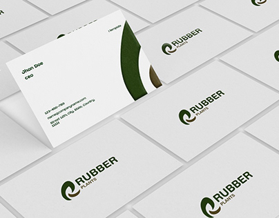 Rubber Plant Mimimalist logo