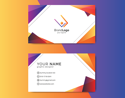 Colourfull business card design