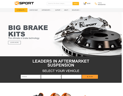 Byke parts Selling Website Design