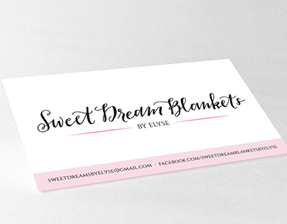 SWEET DREAM BLANKETS | BUSINESS CARD DESIGN