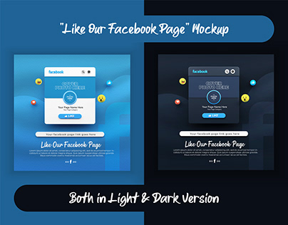 "Like Our Facebook Page" Mockup
