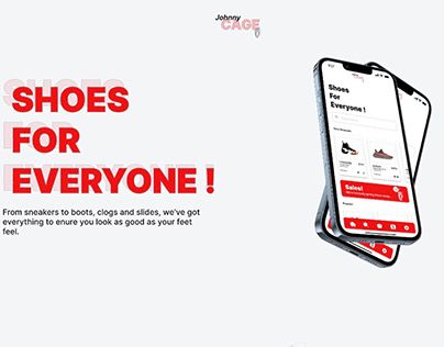 Johnny Cage. Mobile shoe retail App