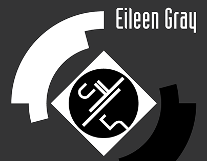 Eileen Gray, fictive poster, kakemono and banner