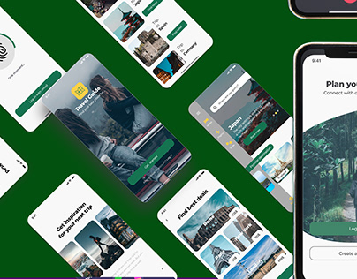 Mobile App UI design for Travel Guide