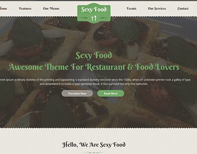  Sexy Food - Food & Restaurant WordPress Theme
