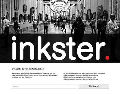 Inkster website design | UI/UX Design