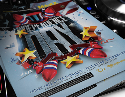 4th Of July Independence Day Flyer Template