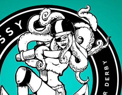 Octopussy /// Versilia Roller Derby Logo
