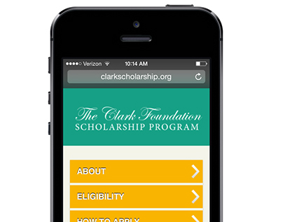 Clark Foundation Scholarship Website