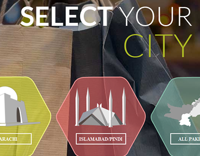 City Selector Page for Lootlo.pk