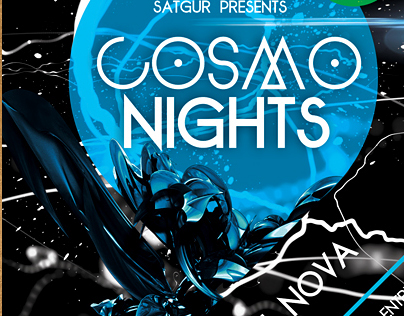 Cosmo Nights Party Flyer