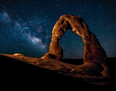 An Evening at Delicate Arch 
