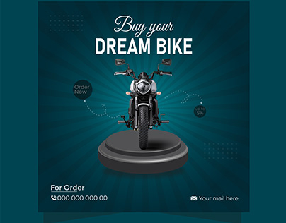 Dream Bike Social Media Poster