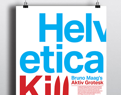 Helvetica Killer Poster
