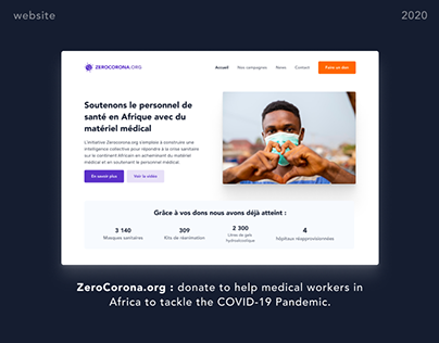 Project thumbnail - ZeroCorona.org : website - tackle pandemic in Africa