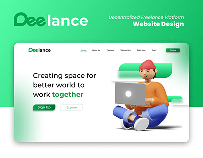 DEElance Freelance Platform Website Design | UI/UX