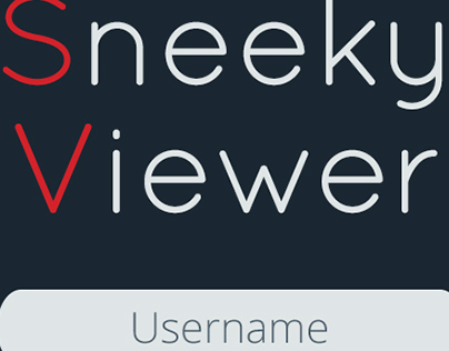 Sneeky Viewer - App design