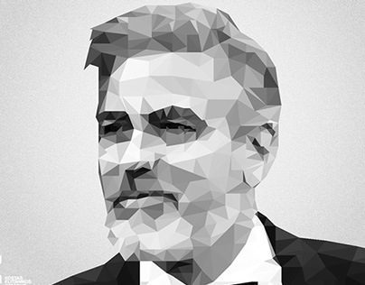 George Clooney - Polygonal Portrait - Personal