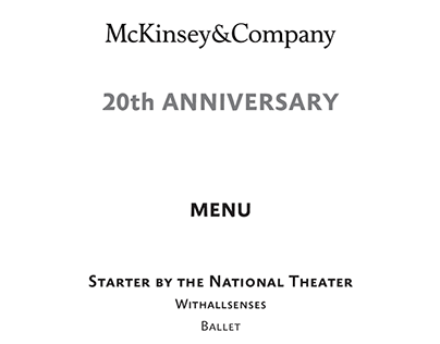 McKinsey & Company Party Program
