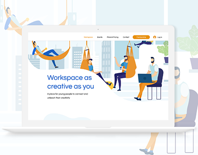 Co-working Website | Design Mockup
