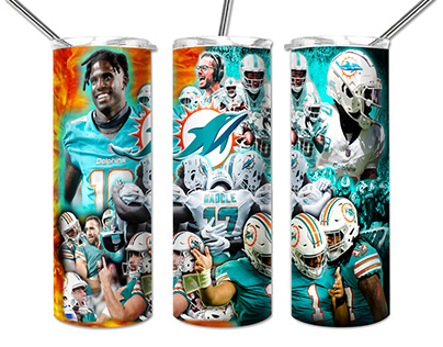 NFL Miami Dolphins Player Tumbler, NFL Football