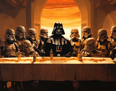 Project thumbnail - The last supper à la Star Wars