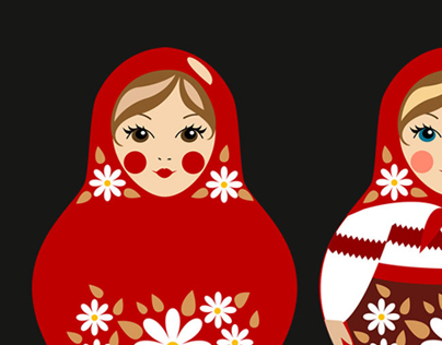 Red Russian Dolls