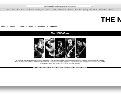 The NBHD - Website