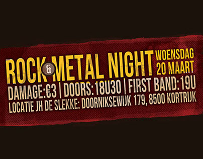 Rock & Metal Night Poster