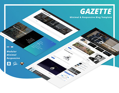 Gazette — Minimal & Responsive Blog Template