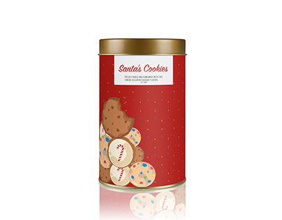 Packaging Design Cookie Tin Can