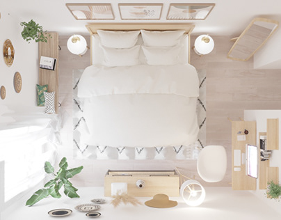 nordic style bedroom design