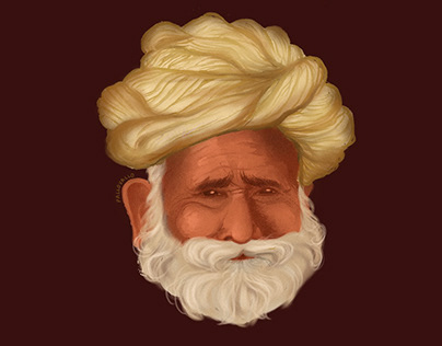 Portrait of an Indian man