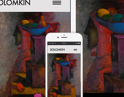 Logo, branding and website for artist Solomkin Yuriy.