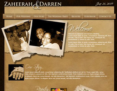 Wedding Website - Darren and Zaheerah