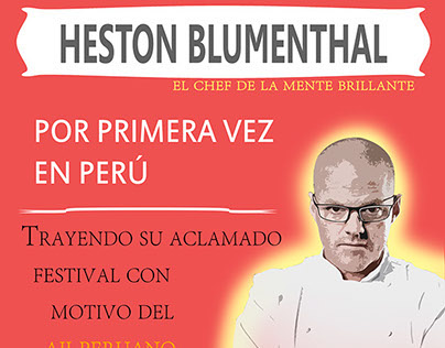 Heston Blumenthal Fest poster + Invitations