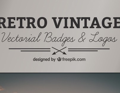 FREE Retro Vintage Vectorial Badges and Logos